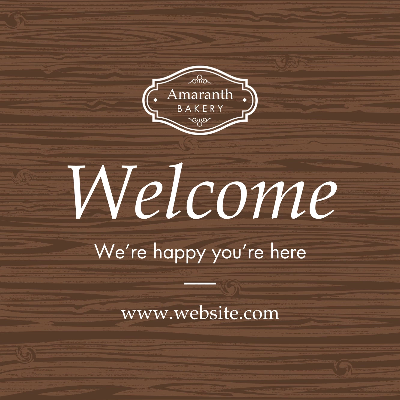 Classic Wood Welcome