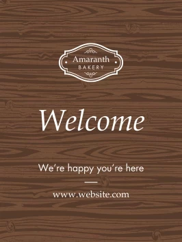 Classic Wood Welcome