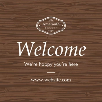 Classic Wood Welcome