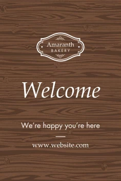 Classic Wood Welcome