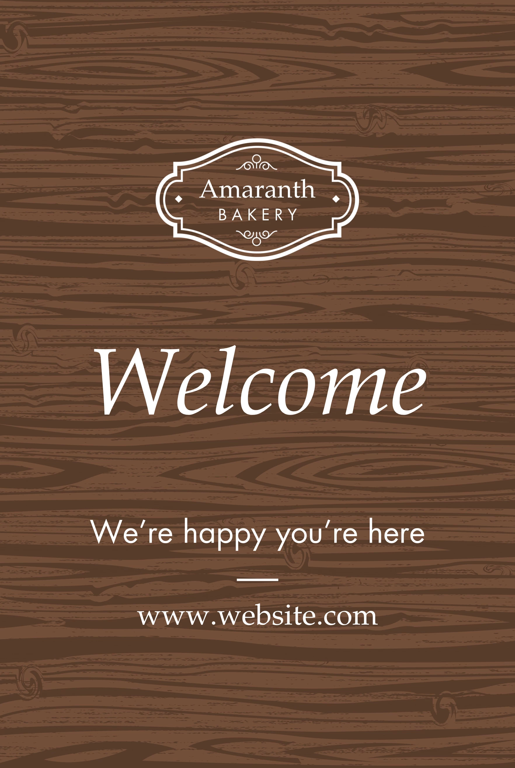 Classic Wood Welcome