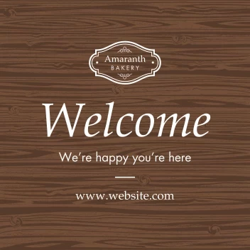 Classic Wood Welcome
