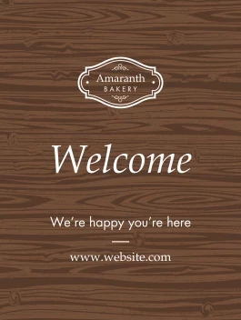 Classic Wood Welcome