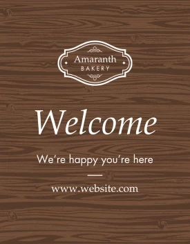 Classic Wood Welcome