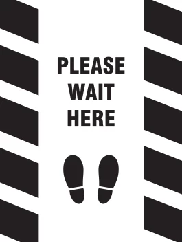 Please Wait Here Decal