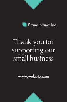 Thank You Small Business Floor Decal