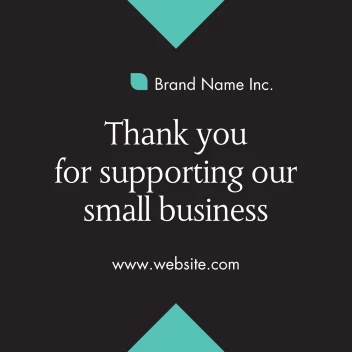 Thank You Small Business Floor Decal
