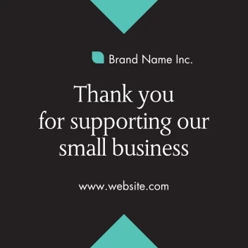 Thank You Small Business Floor Decal