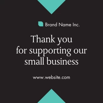 Thank You Small Business Floor Decal