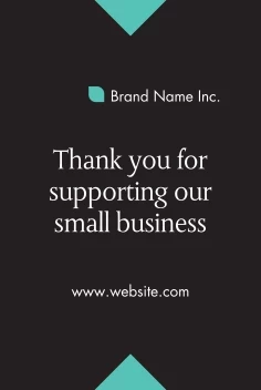 Thank You Small Business Floor Decal