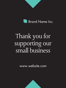 Thank You Small Business Floor Decal