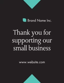 Thank You Small Business Floor Decal