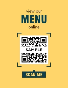 Online Menu Decal