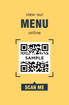 Online Menu Decal