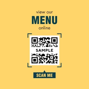 Online Menu Decal