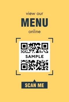 Online Menu Decal
