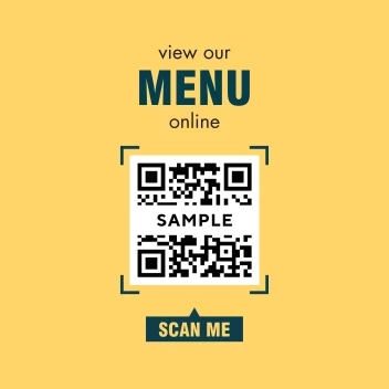 Online Menu Decal