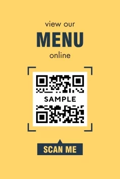 Online Menu Decal