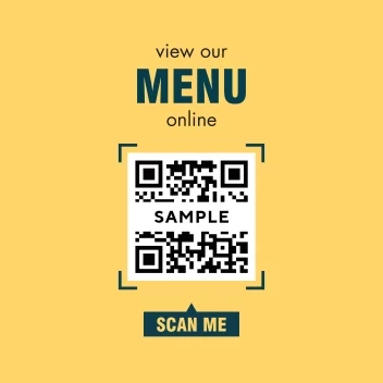 Online Menu Decal