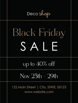 Elegant Black Friday Lines