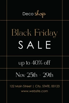 Elegant Black Friday Lines