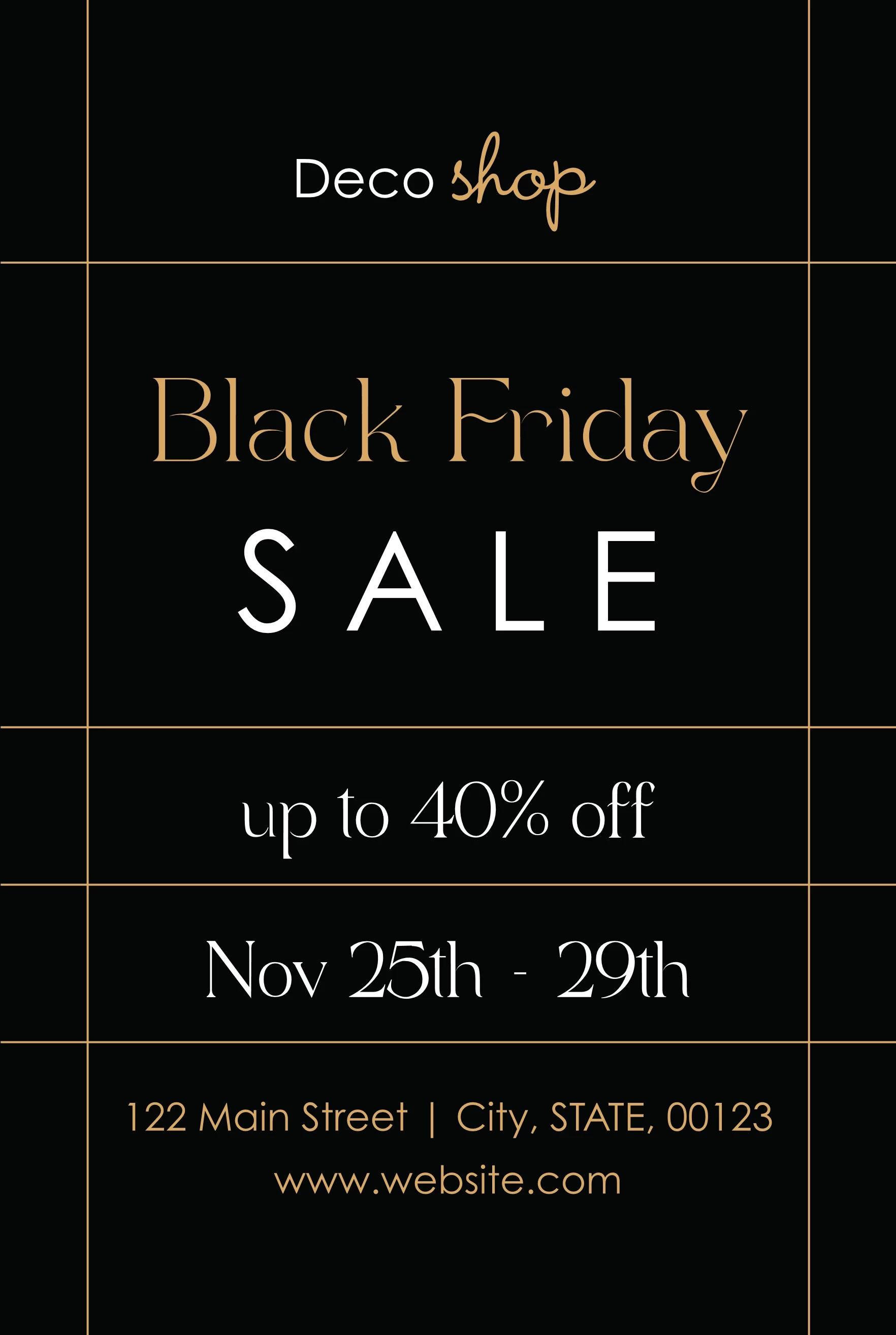 Elegant Black Friday Lines