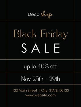 Elegant Black Friday Lines