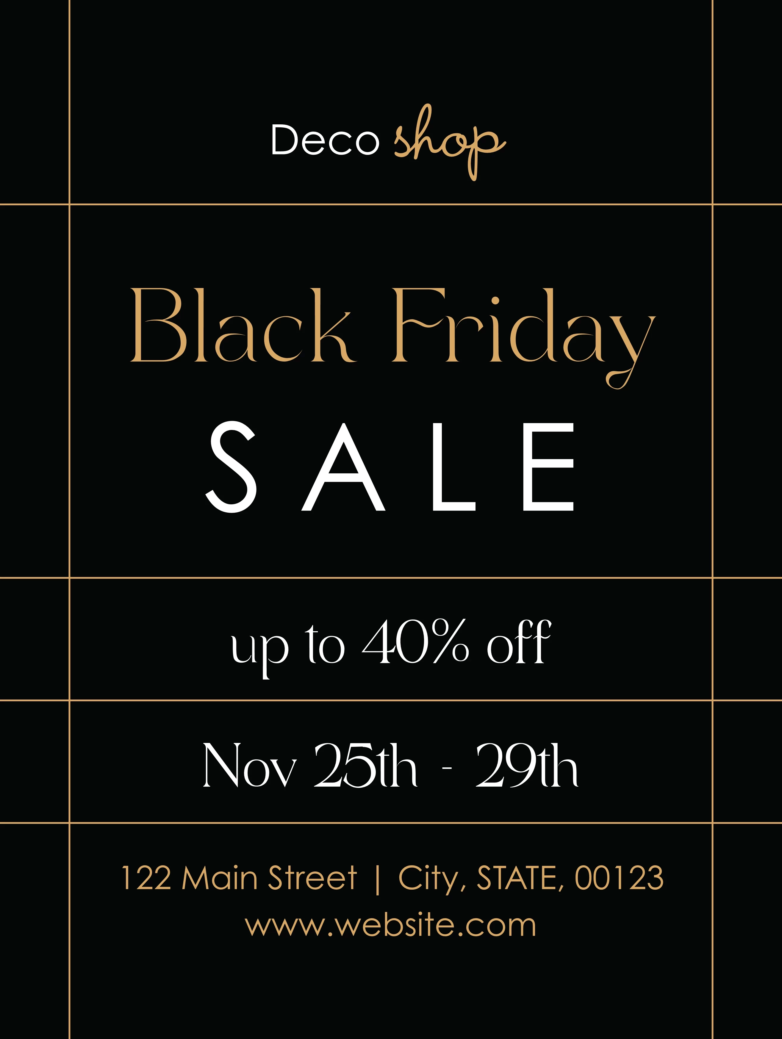 Elegant Black Friday Lines