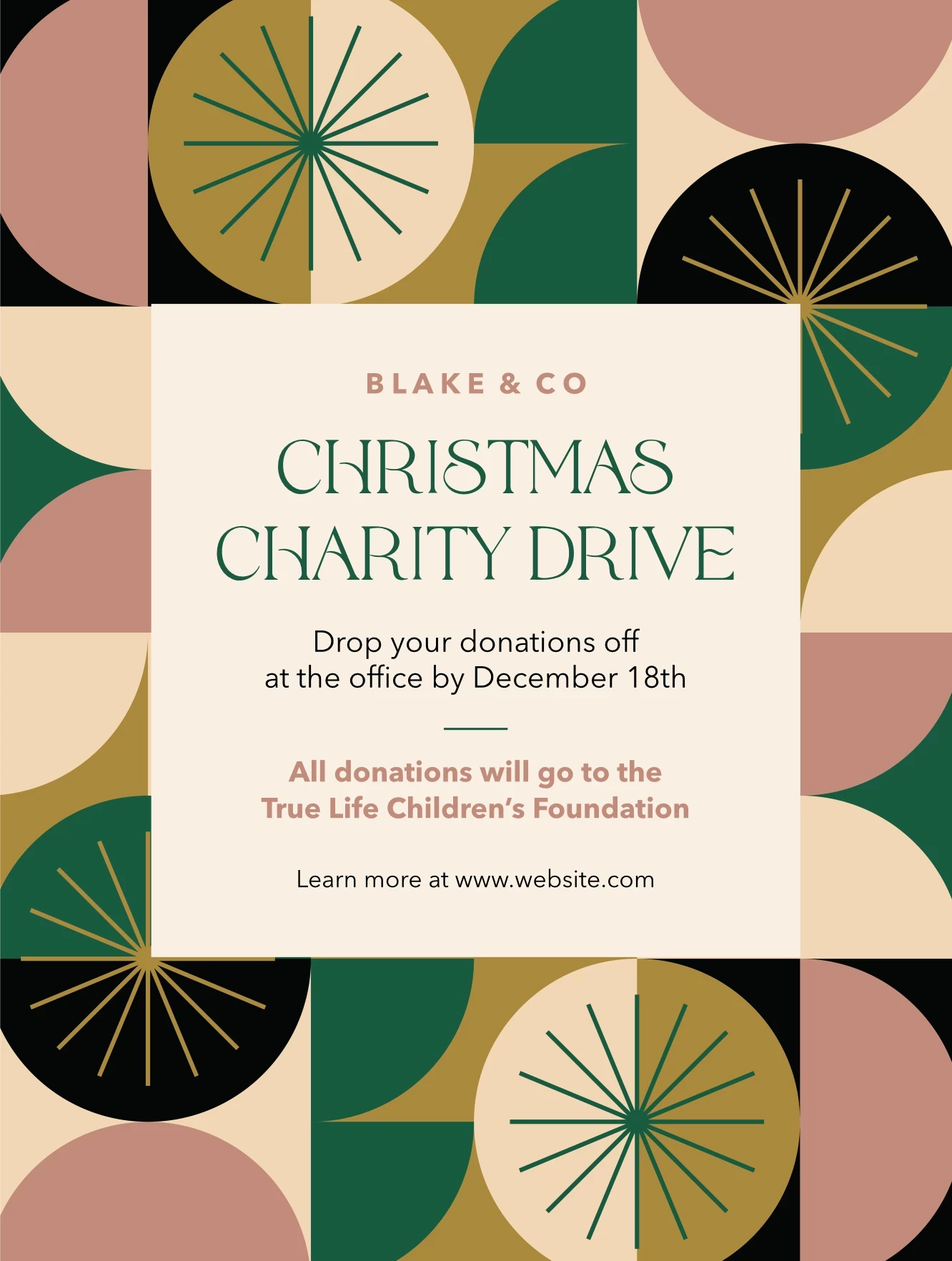Christmas Charity Drive Pattern