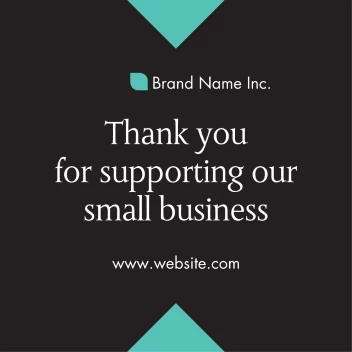 Thank You Small Business Decal