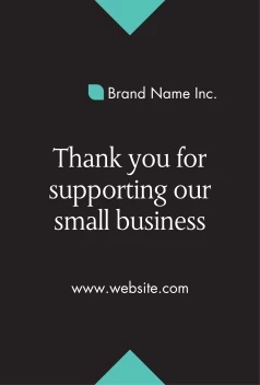 Thank You Small Business Decal