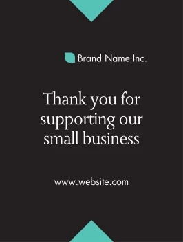 Thank You Small Business Decal