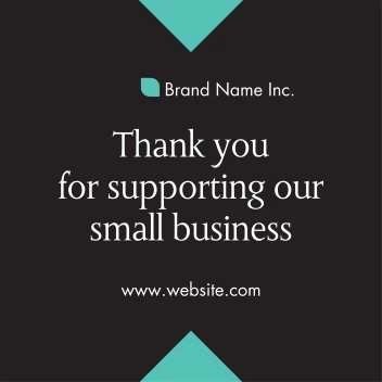 Thank You Small Business Decal