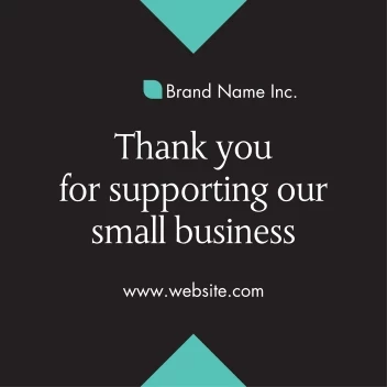Thank You Small Business Decal
