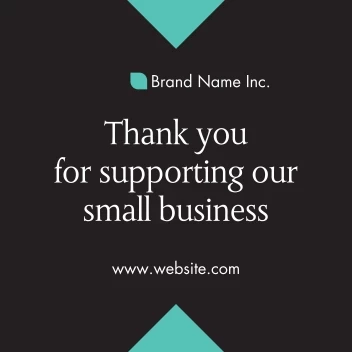 Thank You Small Business Decal