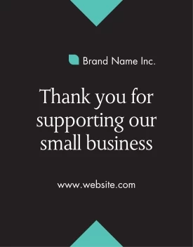 Thank You Small Business Decal