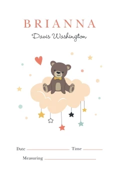 Baby Teddy Bear Announcement