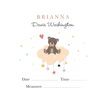 Baby Teddy Bear Announcement