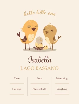 Hello Little One Announcement