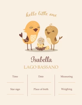 Hello Little One Announcement