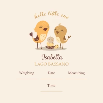 Hello Little One Announcement