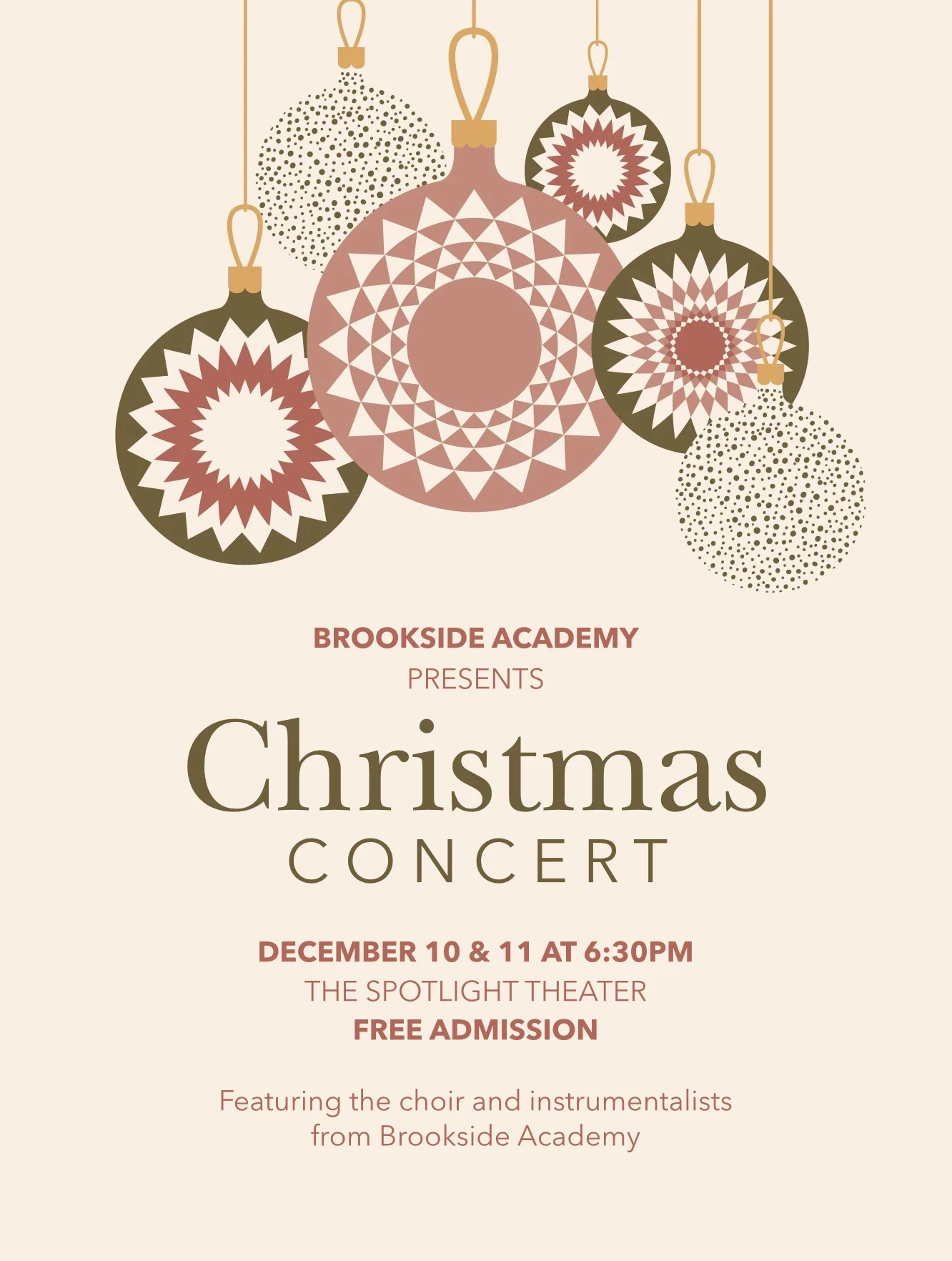 School Holiday Concert