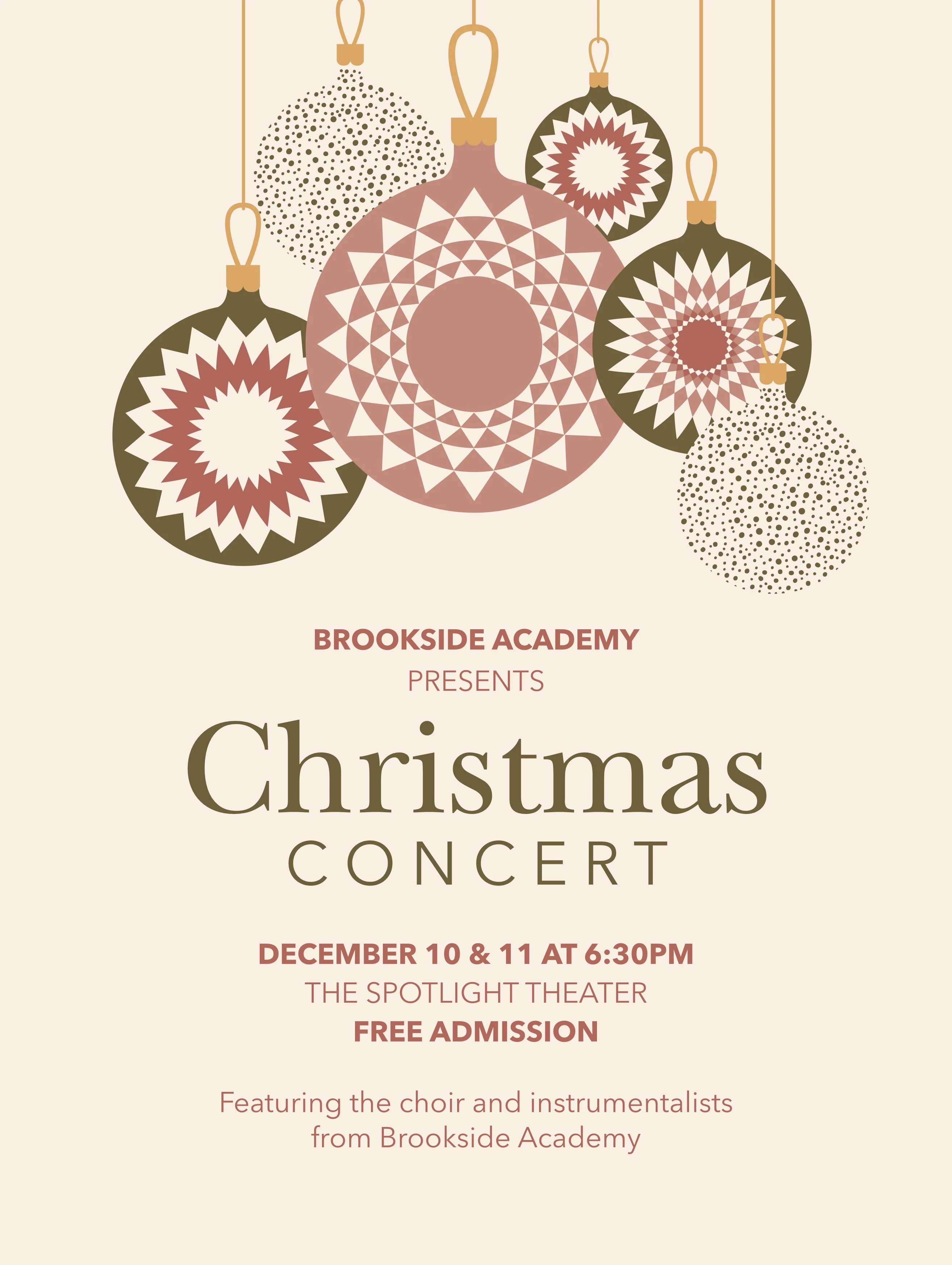 School Holiday Concert