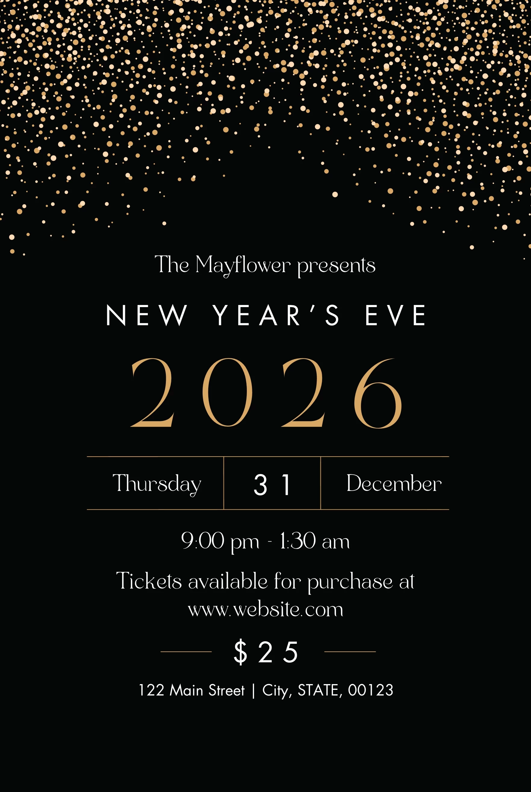 New Years Event Sparkles