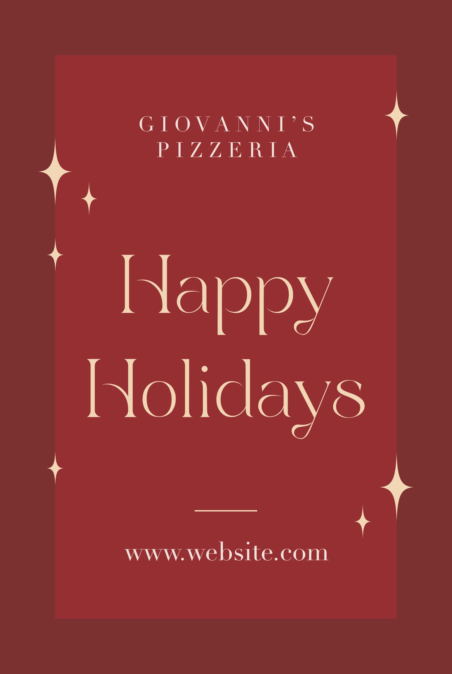 Holiday Menu
