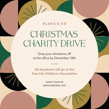 Christmas Charity Drive Pattern