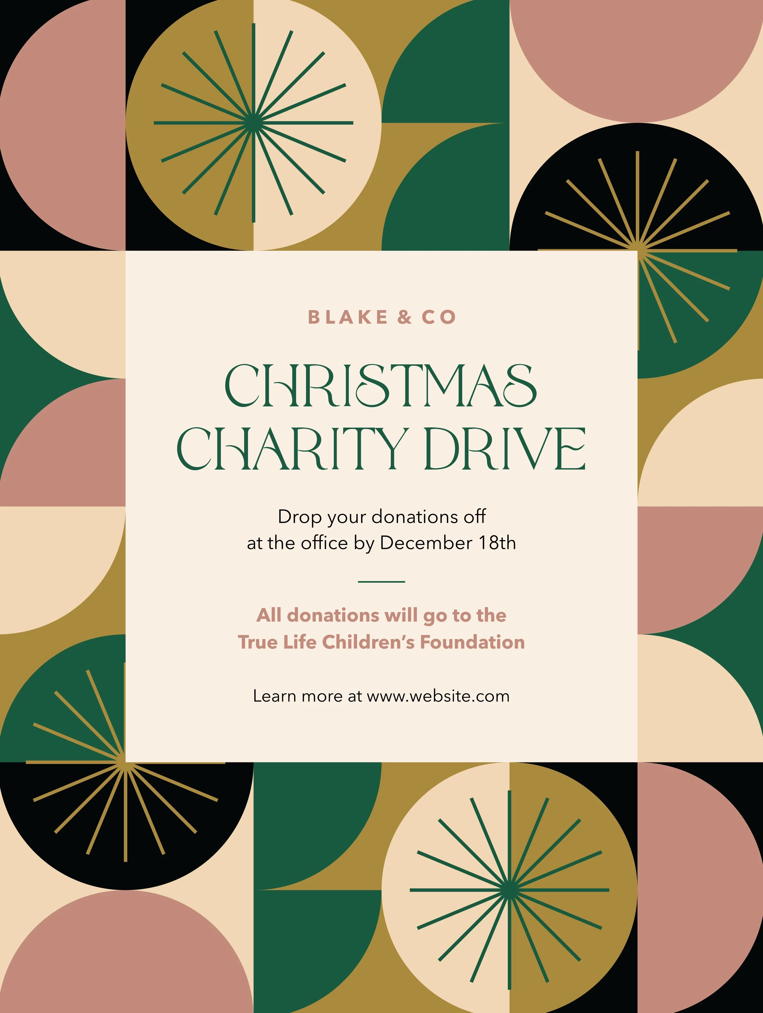 Christmas Charity Drive Pattern