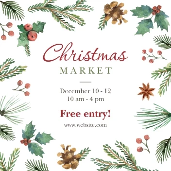 Christmas Market Foliage