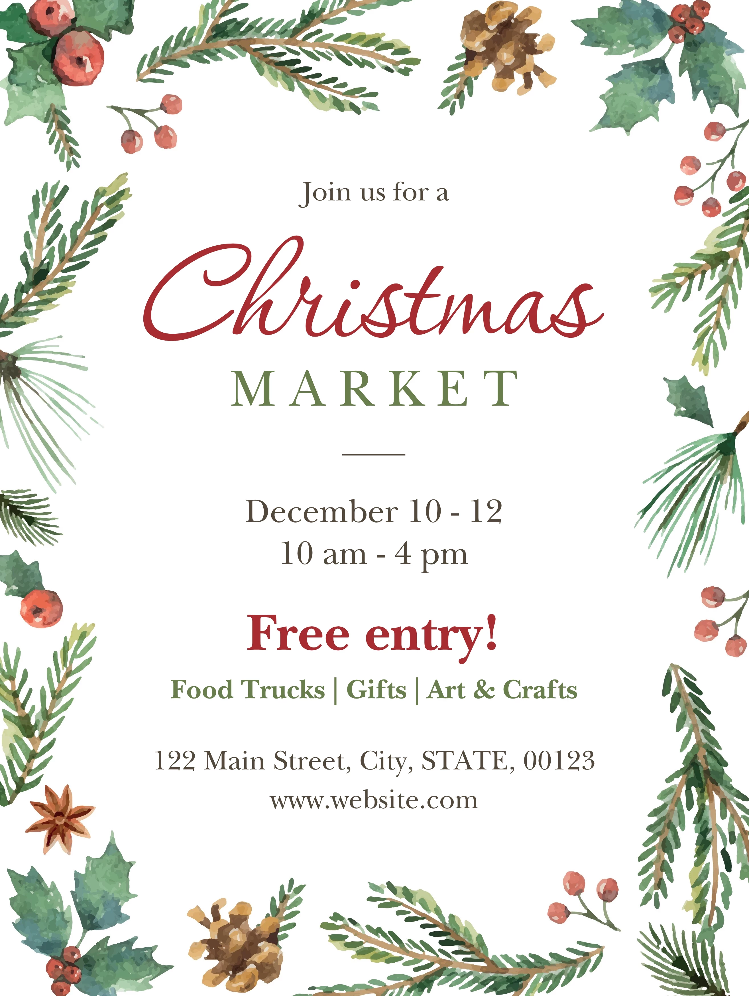 Christmas Market Foliage