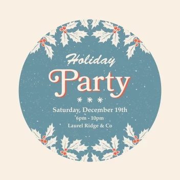 Retro Holiday Party